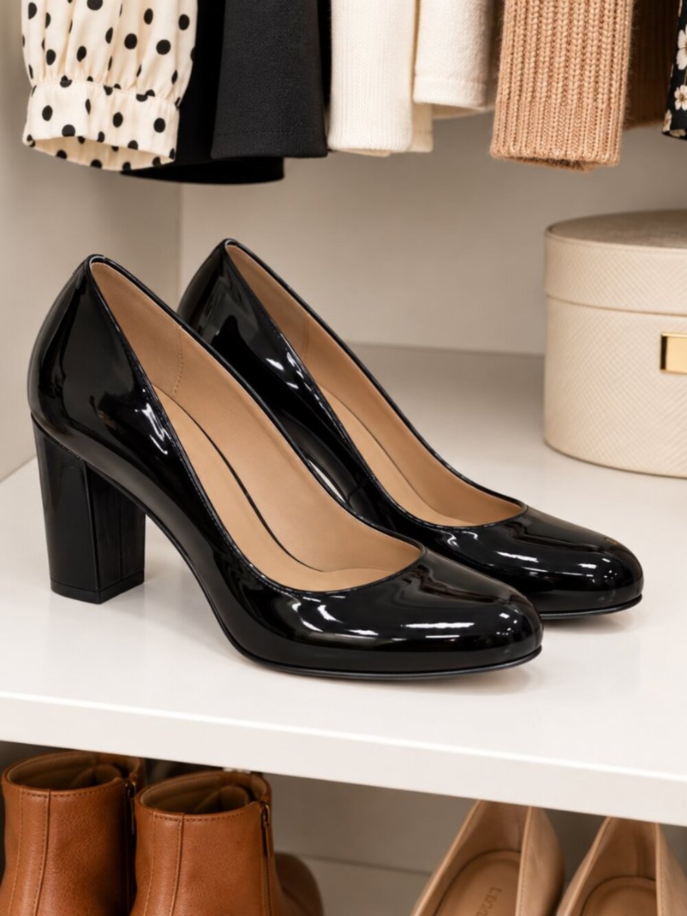 Talbots Black Patent Pumps